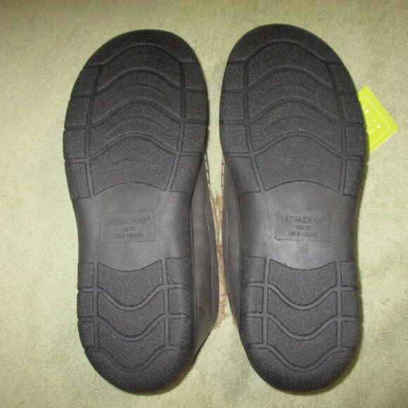 NWT Ultraideas Moccasins Slippers Memory Foam Mens Sz 10 Christmas Present - Picture 7 of 9